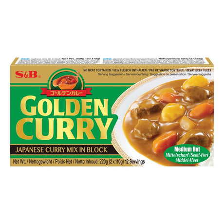 S&B Golden curry medium hot 220g