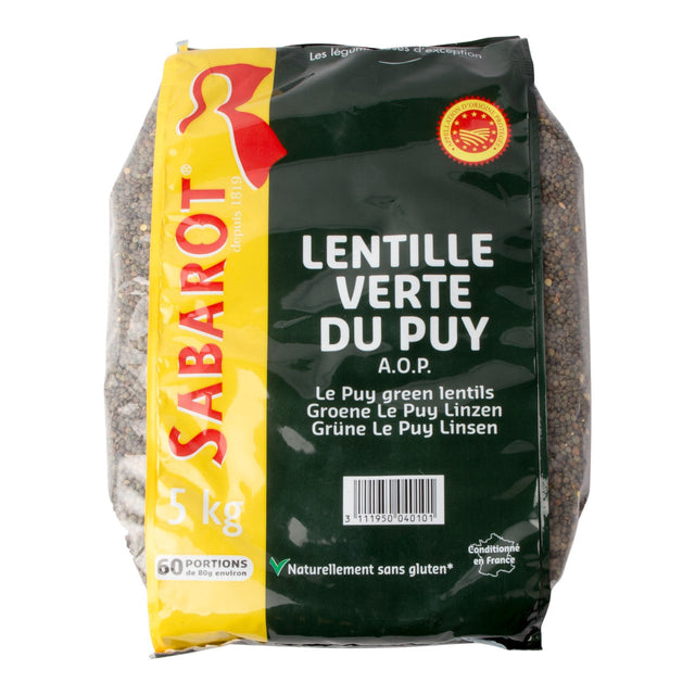 Sabarot Green le puy Lentils 5kg