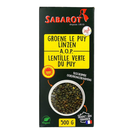 Sabarot Green le puy Lentils 500g