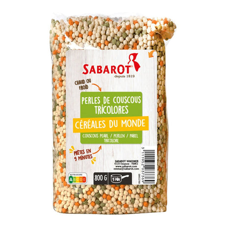 Sabarot Couscous Pearl tricolores 800g