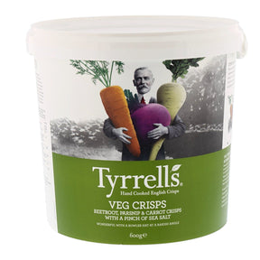 Tyrrells Vegetable Chips Parsnip, Red Beetroot & Carrot 600g