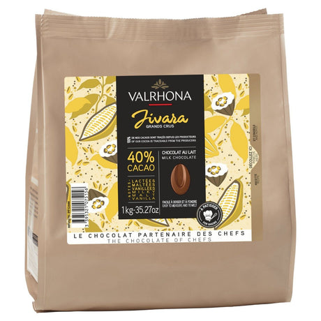 Valrhona Jivara 40% Milk Chocolate 1kg