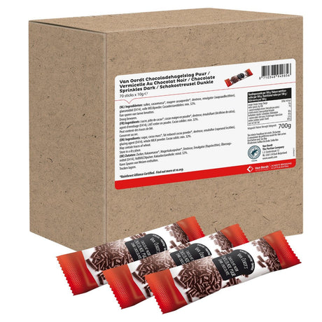 Van Oordt VarieJantjes hagelslag Dark stick 70 × 10g