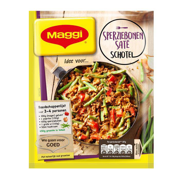 Maggi Green Beans Satay Sauce Mix Delicious Dish of the Day Worldwide