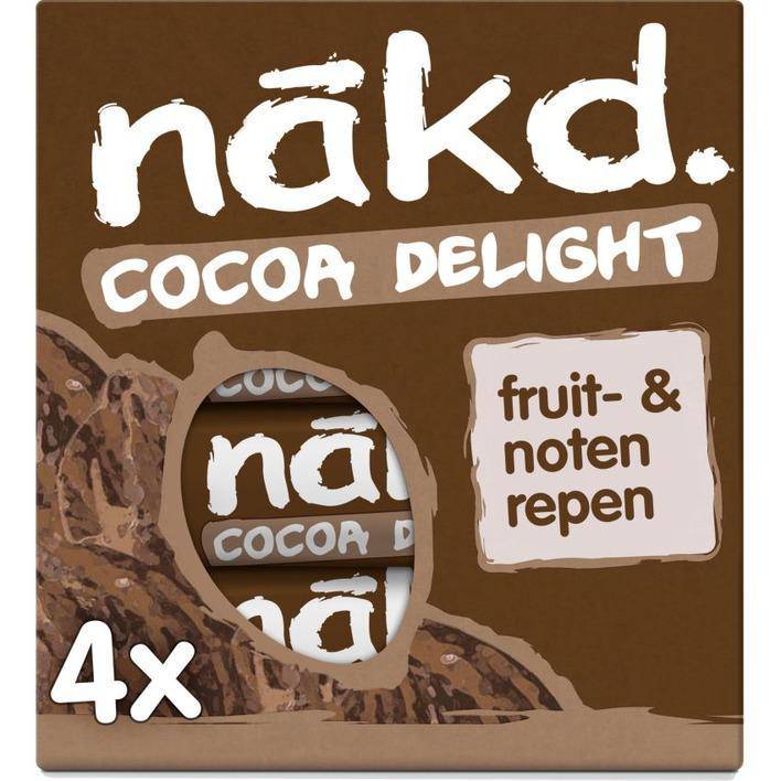 Nakd Cocoa Delight Fruit Bar with Nuts Healthy Snack Option Worldwide
